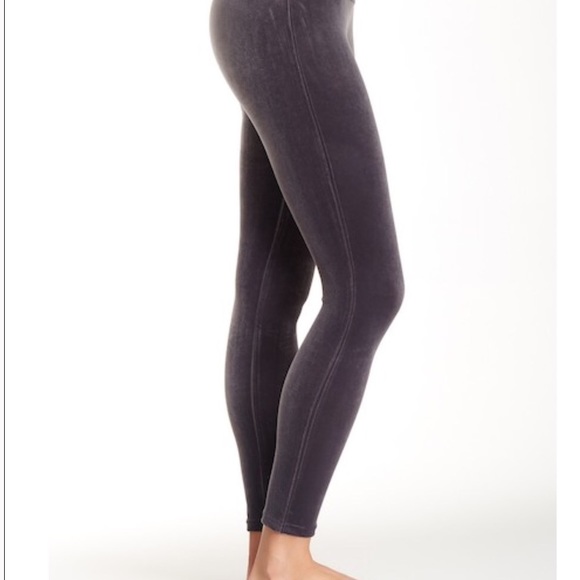 Jumpsuits | Spanx Gray Velvet Legging 